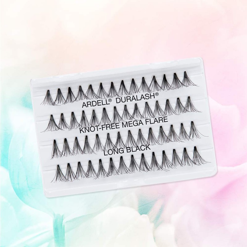Ardell False Eyelashes Mega Individuals Knot-Free Long Black 4 Pack