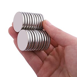 Imanes de neodimio fuertes, tierras raras para manualidades, imanes pequeños redondos resistentes, 0.47 x 0.12 pulgadas, 50 unidades | Heavy Duty Roun