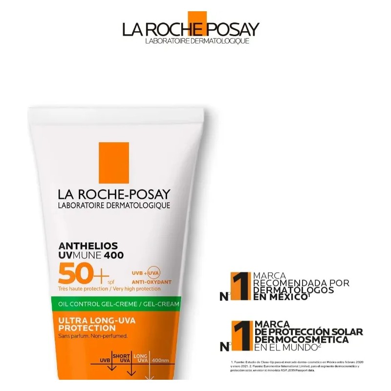 2pc Protector Solar Anthelios Fps50 Gel Cream
