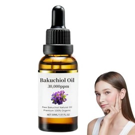 Aceite de Bakuchiol 30,000 PPM, Sérum Orgánico Prensado en Frío 2026, Nuevo Aceite Facial Antiedad, Hidratante y Reafirmante, Alternativa Natural al