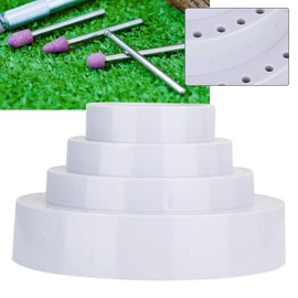 Round Drill Storage Container Hard Plastic Drill Holder Manager Tool Container Quality Tool Organizer