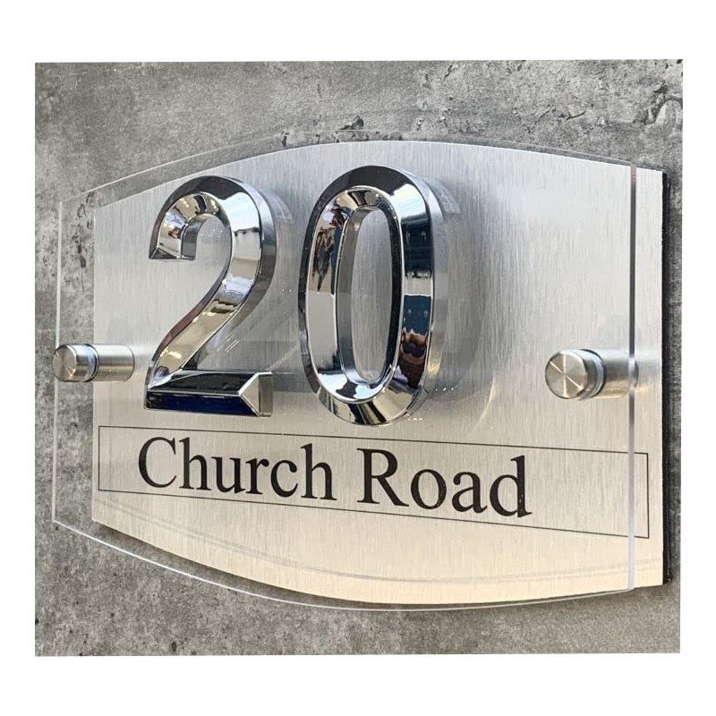 3D House Numbers Plaques Door Numbers Street Names Outdoor Signs