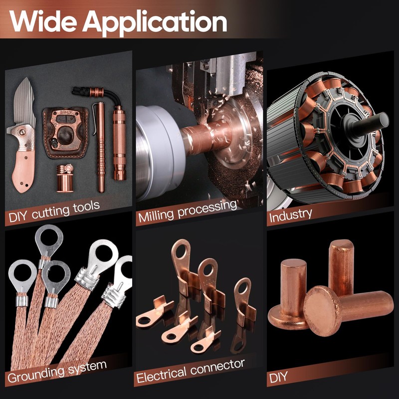 3/8 Inch Copper Flat Bar,3/8" x 1" x 6" C11
