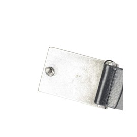 Emporio Armani Mens Leather Logo Belt Black X-Large