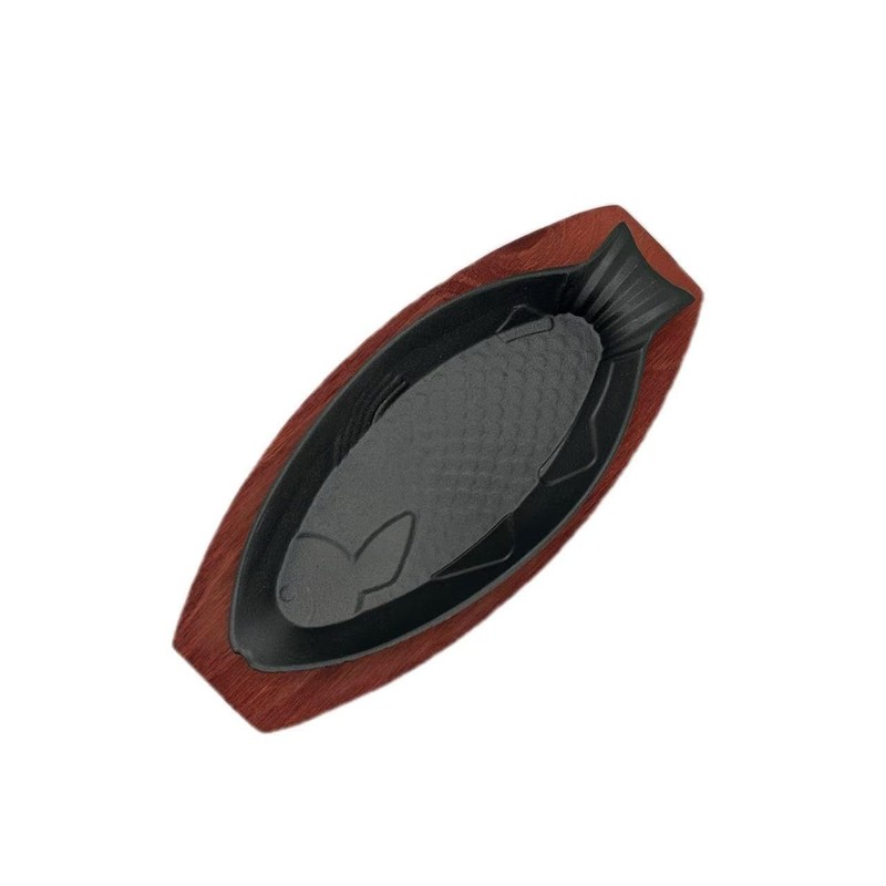 Steak plate sizzle platter cast iron bakeware square pan skillets