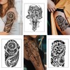 Yazhiji 36 Sheets Temporary Tattoos Stickers, 12 Sheets Fake Body