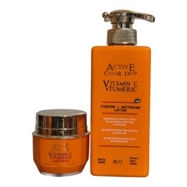 CAVIAR Active caviar drip Vitamin C & Tumeric Lotion 444ml, Face Cream