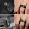 Egnaro Silicone Ring For Men 9mm Wide 2.5mm Thick, Rubber