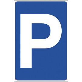 Parking Sign Aluminium / Dibond 140 x 200 mm 3 mm Thick