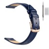 EACHE 12mm Thin Leather Watch Band for Women Ladies Men