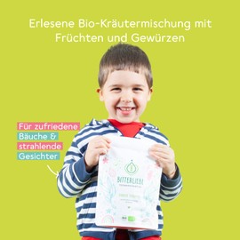 BitterLiebe® Teemanufaktur Children's Organic Herbal Tea Loose for Babies and Children with the Power of Bitter Substances, Bitter Herbs, Chamomile, Fennel, Cumin and Much More (85 g)
