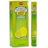 NEW: HEM "LEMON" HEXA INCENSE STICKS, 6 PACKS X 20
