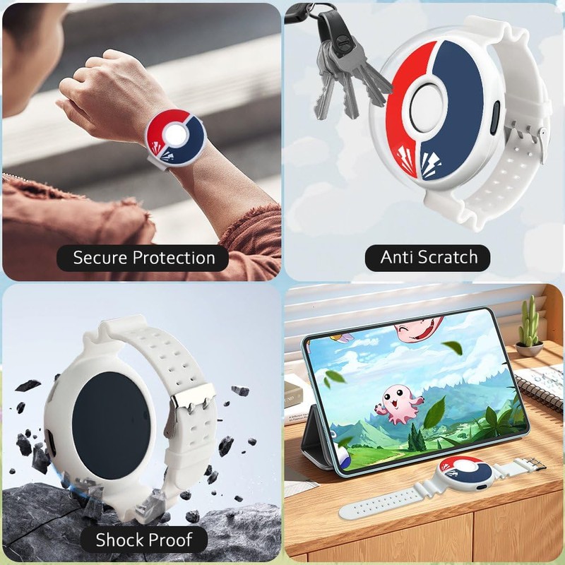 Chanvoo Soft Silicone Band Compatibile with Poke Go Plus +