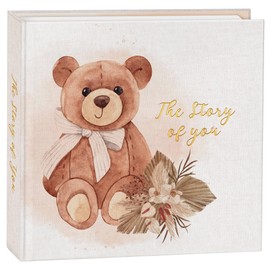 Elegant Design Baby Memory Book for Boy or Girl, Baby 5 Years Journal with Keepsake Sleeve, First Time Mom must have with 24 Baby Milestone Stickers, Scrapbook or Photo Album.