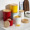 Sweejar Kitchen Canisters Ceramic Food Storage Jar, Stackable Containers with