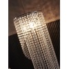 Surpars House Silver Crystal Floor Lamp S Shape Chrome Finish
