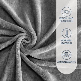 DREAMZIE Premium Terry Fitted Sheet, 90 x 200-100 x 200 cm, Cashmere Touch Bed Sheet, Jersey Fleece Fitted Sheet, Dark Grey