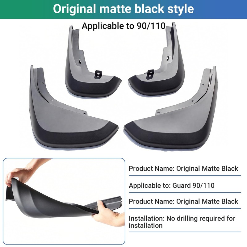 4PCS Mud Flaps for Land Rover Defender 2020-2025 | Widened