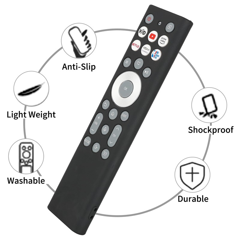 Silicone Remote Control Case Compatible with Hisense ERF6A80 ERF6F80H ERF6G80H