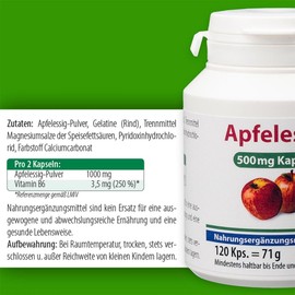 Pharma-Peter APFELESSIG 500 mg 120 Capsules