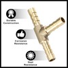 Hihaha 2 Pcs 6mm Hose Barb Copper 3 Way Tee