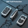 Aoocar Mech Style Heavy Metal Key Fob Cover, Compatible with