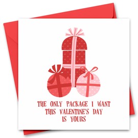Funny Valentine's Day Card for Him - Valentines Card for Boyfriend Naughty Card For Husband Valentine's Day Card for Fiance Fiancee - Rude Joke Valentine Card