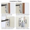 HOJLKLD 12Pcs Double Ball Tension Roller Catch Latch, 50mm Solid