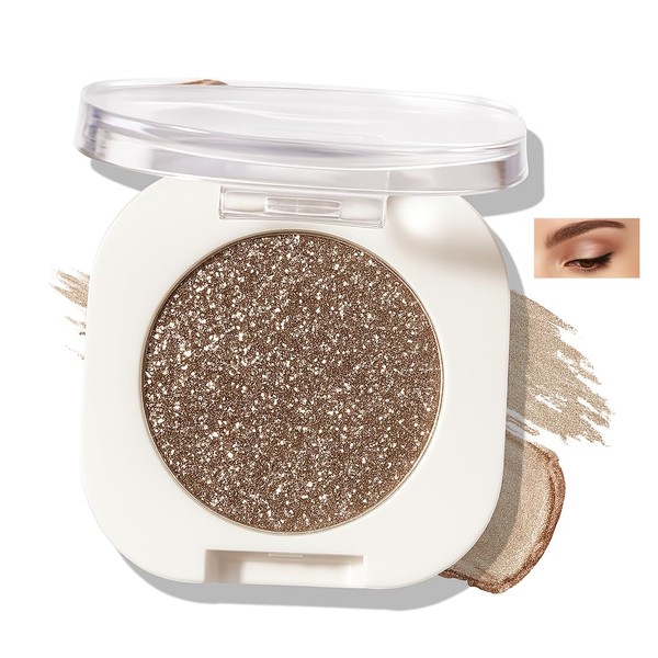 Generic Golden Brown Glitter Eyeshadow Palette – Creamy Shimmer Finish,