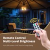 OPOIRA Wood Grain Patio Umbrella Light with Remote Control, Rechargeable