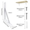 4 Sets Shelf Bracket 6 Inch - 90 Degree Angle