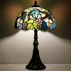 ZJART Tiffany Table Lamp Stained Glass Lamp 12X12X19 Inch Antique