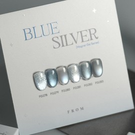 From the Nail Magnetic Gel Blue Silver 6 types of individual items, 1 piece, FG.279 / 프롬더네일 자석젤 블루실버 6종 단품, 1개, FG.279