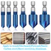Yuentoen 6 Pcs Countersink Drill Bit Set, 90 Degree 5