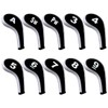 Andux Count Printed Golf Iron Covers with Zipper Long Neck