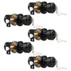 Probrico Black Door Knob Keyed Like Door Knob with Lock
