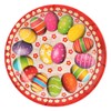 com-four® 3x Easter plates made of melamine - decorative plates