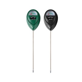 Hathdia Soil Moisture Meter, 2 Pack Plant Water Meter Soil Meter Moisture Sensor Hygrometer for Indoor Outdoor Plant Care,No Battery Needed(Green + Black)