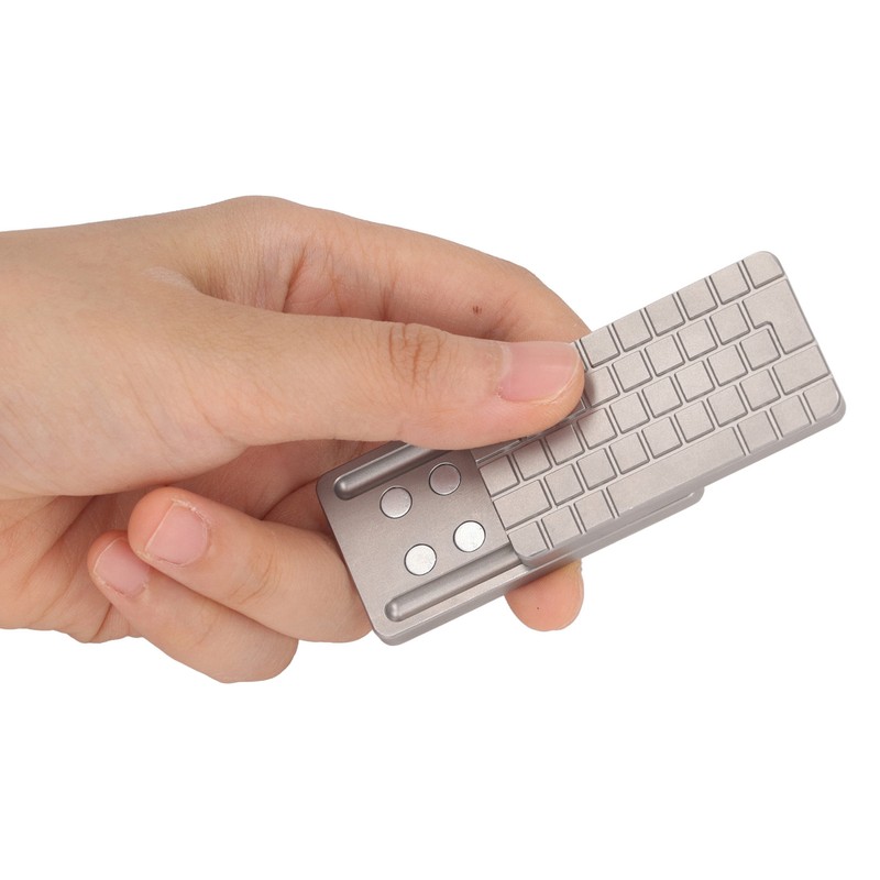 Magnetic Push Slider Computer Keyboard Printing Metal Fingertip Push Card