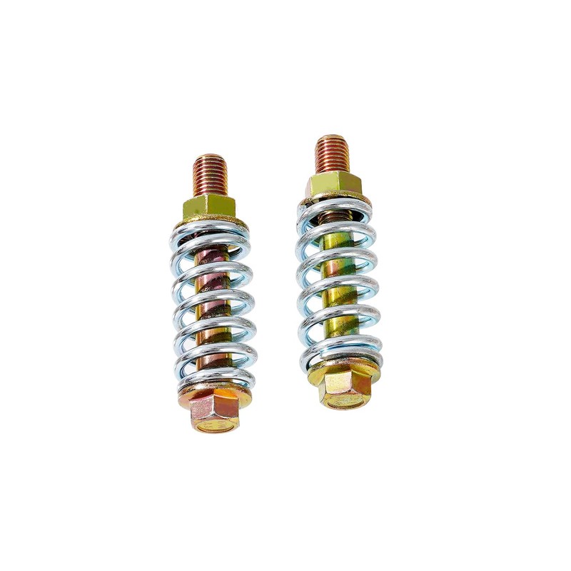 Jxsaboorle 4 Pack Exhaust Bolt and Spring M10-1.5x67mm Exhaust Spring