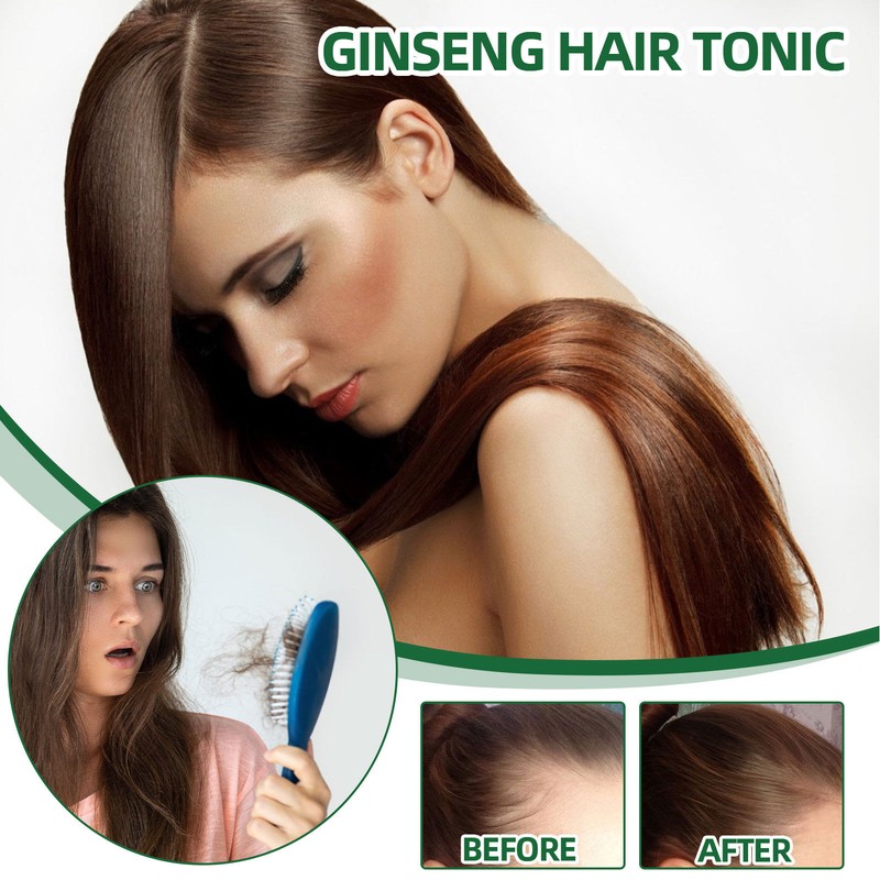 4pcs Ginseng Hair Regeneration Spray Moisturizing Tough Root Hair Regrowth