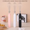 Electric Egg Beater Handheld USB Charging Milk Frother Portable Cordless