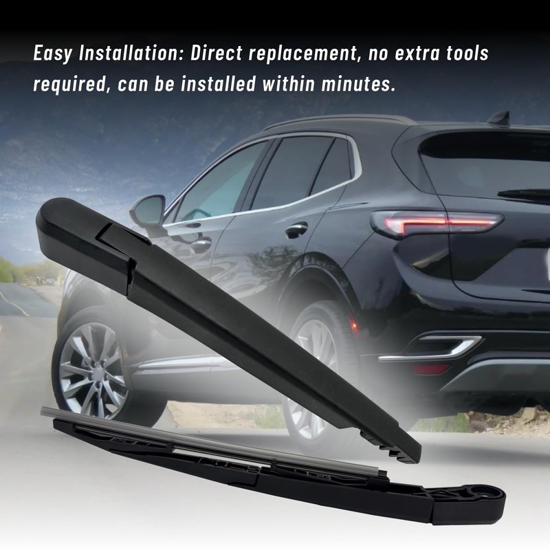 Memiuyelay Rear Windshield Wipers Blade Arm Set Fit for Buick