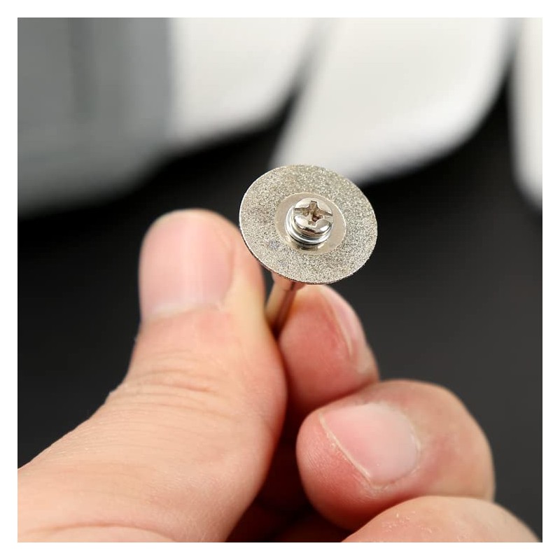 Dophee 10pcs Mini Diamond Coated Cutting Off Discs Wheel with