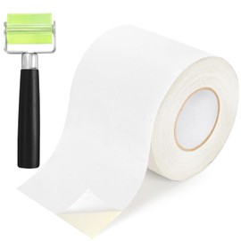 Jucoan 6 Inch x 50 Feet RV Roof Tape with Roller, White Waterproof Butyl Sealant Tape for RV, Camper, Truck Roof Leak Repair, UV-Resistant