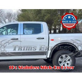 Trims Express 2024-2025 Ford Ranger Fuel Flat Gas Door Cap Cover Accent Sticker 1Pc