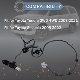 OTINUBEE 89516-0C040 ABS Wheel Speed Sensor Wire Harness Front Left Compatible with Toyota Tundra 2WD 4WD 2007-2021, Fit for Sequoia 2018-2022, Wire Skid Control Sensor Drive Side