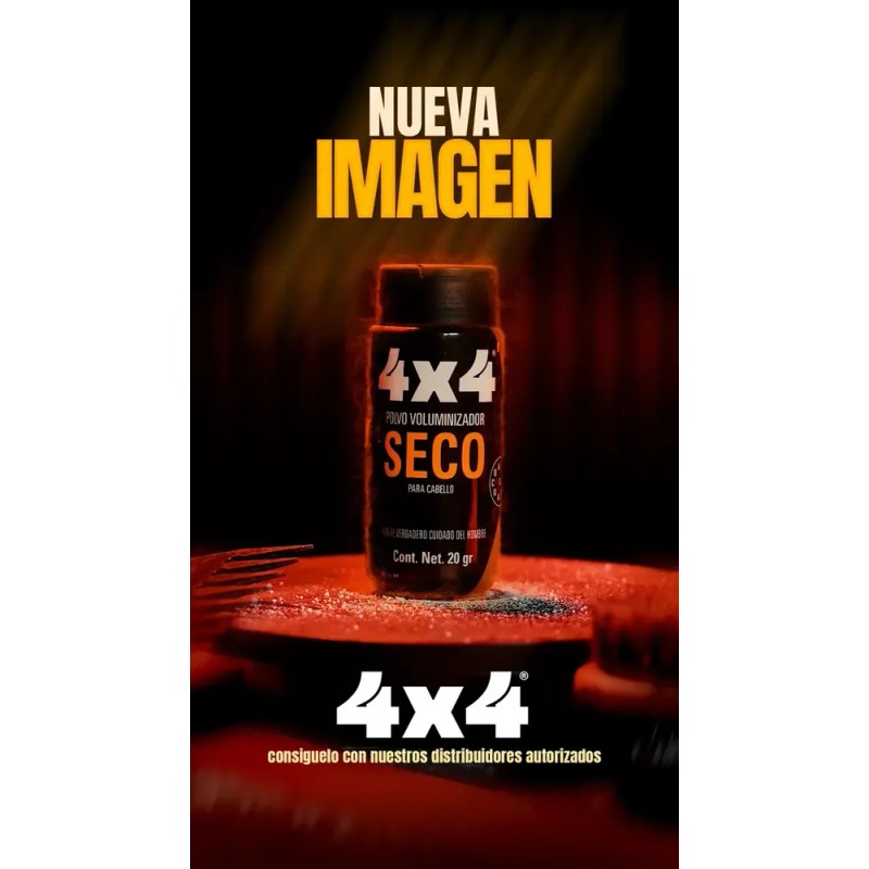 4x4 Polvo Voluminizador Seco 20gr