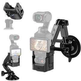 Osmo Pocket 3 Suction Cup Mount & Expansion Adapter,Foldable Car Dash Cam Mount for DJI Osmo Pocket 3 Creator Combo,Detachable Windshield Suction Cup Holder for Osmo Action 5 Pro/4/3 & Hero 13/12/11