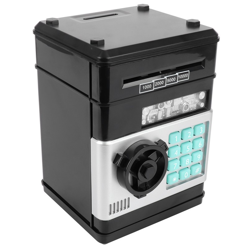 Electronic Piggy Bank Simulation ATM Password Money Box Cash Coins